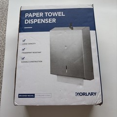 Paper Towel Dispenser Wall Mount Commercial, Brushed Stainless Steel