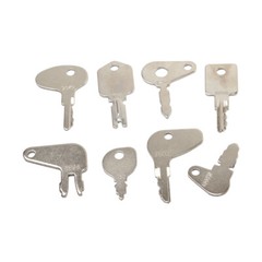 41 Heavy Equipment Keys for Case Cat Komatsu JCB Kubota Bobcat Volvo Doosan JLG