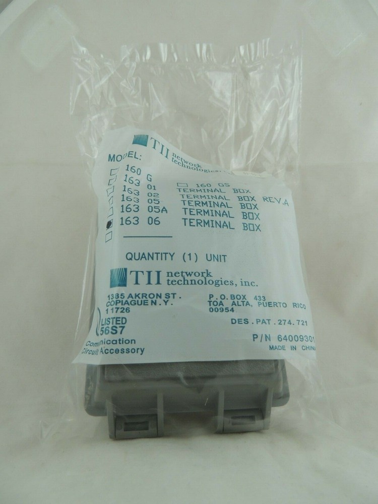 TII Network Technologies 163-06 Telephone Splice Terminal Box Terminal Block Box