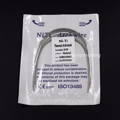 10 Pcs Dental Ortho Niti Thermal Activated Round Natural Arch Wire Form All U/L
