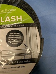 New Trex RainEscape Wall Flash 1″ x 1/4″ x 25′, Distressed Packaging. Free Ship.