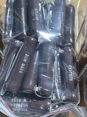 A lot of TWO (2) OHMITE B20J1K0 power resistor 1000 ohms 20 watts