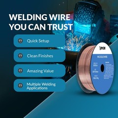 PGN Solid MIG Welding Wire – ER70S-6 .030 Inch – 2 Pound Spool – Mild Steel M…