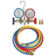 R410A R22 Manifold Gauge Set AC A/C 5FT Color Hose Air Conditioner HVAC 59” New