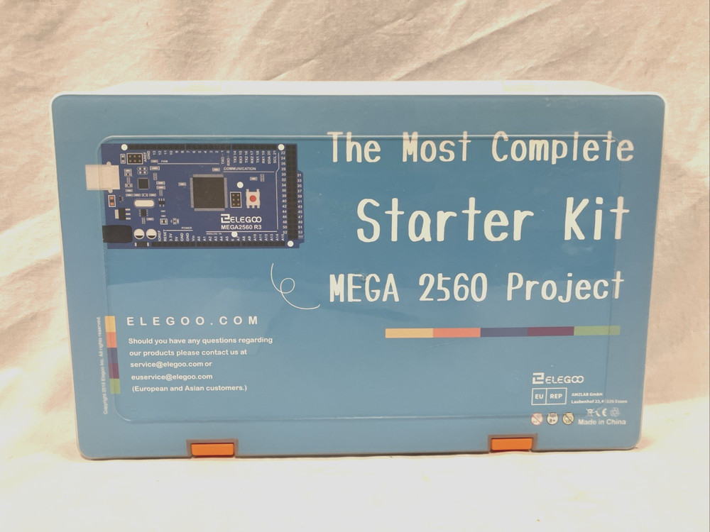 ELEGOO Mega 2560 R3 Complete Starter Kit Arduino Compatible w/ Case & Manual