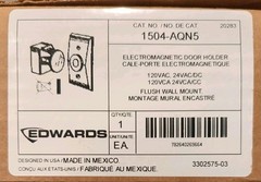 Edwards 1504-AQN5 Electromagnetic Door Holder 24V/120V Flush Mount BRAND NEW