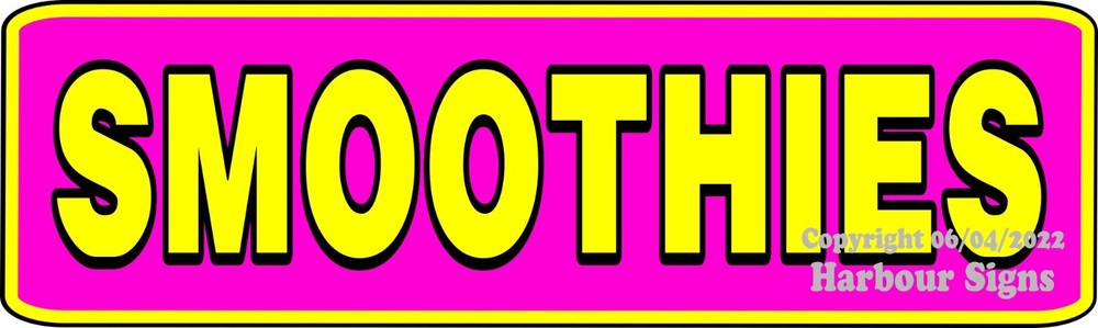 Smoothies DECAL (Choose Your Size ) Food Truck Concession Vinyl Sign Sticker