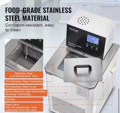 6L -20℃ ~100℃ Lab Cooling Chiller Circulator Recirculating Chiller Heating Bath