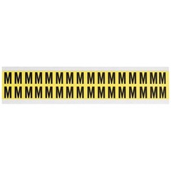 BRADY 3420-M Letter Identification Card,M,PK32 4T716