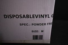 Monogram Disposable Vinyl Gloves Case Pack Medium Powder Free Case Pack 1000