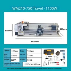 WM210V Lathe High-Precision Imported Compact Lathe Multi-Functional Lathe