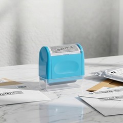 Identity ID Theft Protection Roller Stamp Guard Privacy Confidential Data Secure