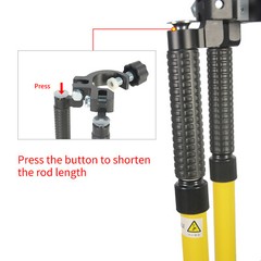 Surveying Bipod Tripod Thumb Release Aluminum Telescopic Stand for Prism Pole