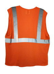 PIP Safety Vest Size Large with Pockets Hook and Loop Closure Type R Class 2