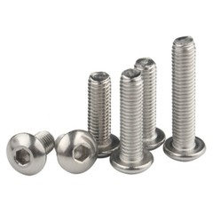 Metric Button Head Cap Allen Screw Bolt A2 Stainless M2 M2.5 M3 M4 M5 M6M8M10M12
