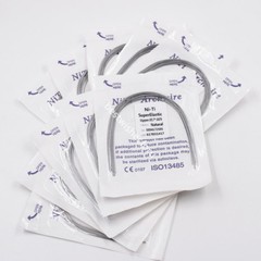 10 Packs Dental Super Elastic Niti Rectangular Arch Wires Square/Ovoid/Natural
