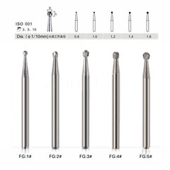 10-100 pcs Dental Tungsten Steel Carbide Crown Metal Cutting Burs For High Speed