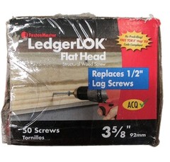 FastenMaster LedgerLok 3-5/8 Flat Head Wood Screw-Box of 50 (F)