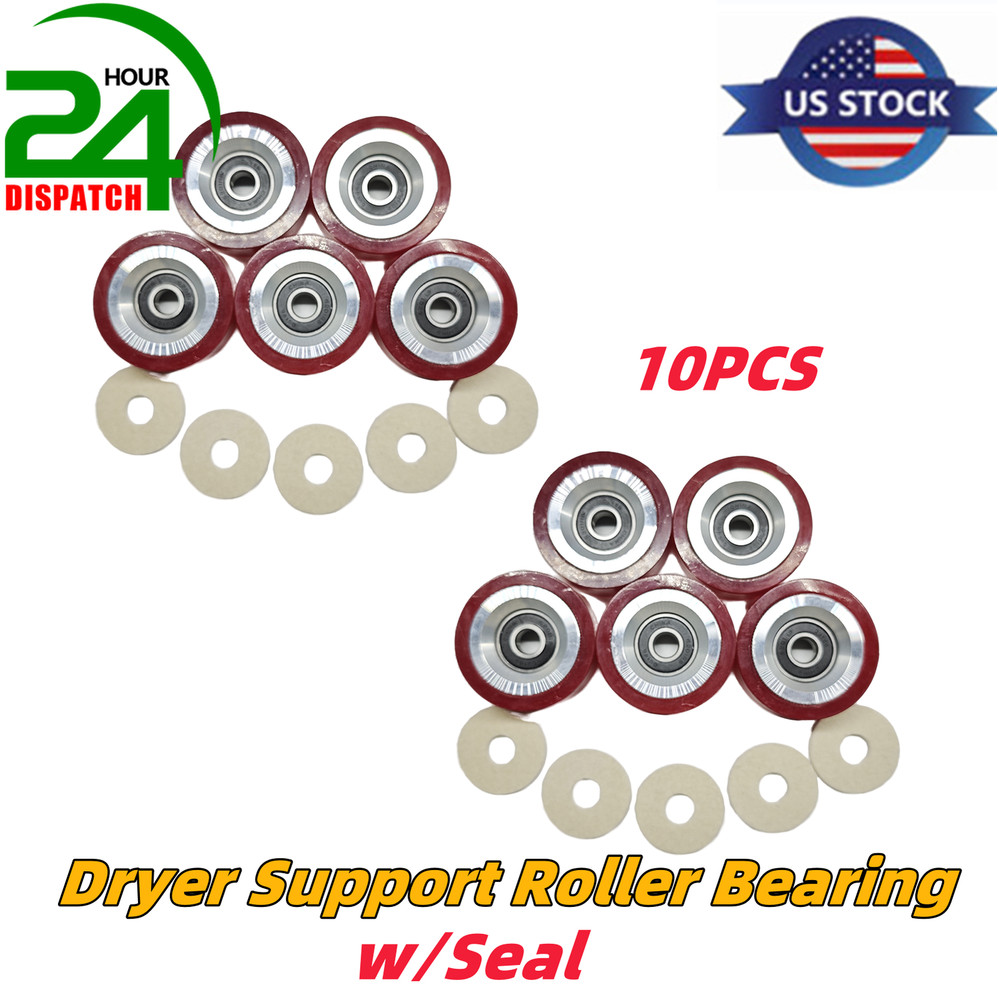 10x Dryer Support Roller For Huebsch Speedqueen w/Seal 70568201 70298701