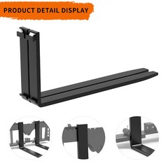 48″ 4000lbs Pallet Fork Blades for Kubota Bobcat Skid Tractors Loaders Steel 2X