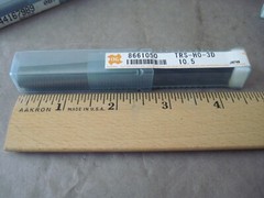 OSG EXOPRO 8661050 Carbide Thru Coolant Drill Bit, 10.5mm 140° Point Angle WD1