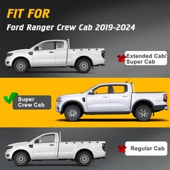 Running Boards for Ranger 2019-2025 Stainless Steel Paintable Non-Slip Steps