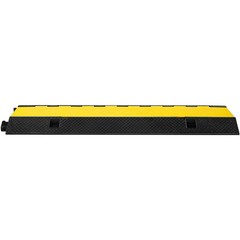 VEVOR 1-Pack 3-Channel Cable Protector Cover Ramp 33000LBS Capacity Heavy-Duty
