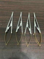 Lot of 4 HU FRIEDY Castroviejo straight Needle Holder 7″ 18cm NH5024