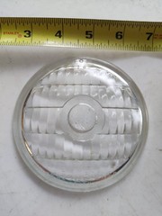 Vintage Used/NOS? Guide Sealed Tractor Lamp Clear Glass Lens 458 Top 16 4-5/8″