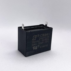 CBB61 250V 4/5/6/8/10/12/15/20/24/25 UF Fan Motor RUN Capacitor 2 PINS