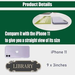9×3 inch Prayer Room Sign Self Adhesive Doorplate for Offices Home