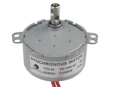 Low Noise 7.5 9RPM Electric Motor AC 110 120V Synchronous CCW Rotation