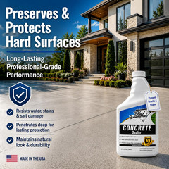 Concrete Sealer – Penetrating Water Repellent Sealer for Driveways, Patios, Pave