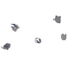 1 Pack Dental Orthodontic Bracket Standard MBT 0.022″ 345 Hooks Sandblasted