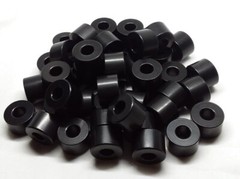 Black Anodize Aluminum Spacer Bushing 1″ OD x 1/2″ ID–Fits M12 or 1/2″ Bolts