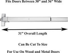Panic Device Door Lock Emergency Exit Push Bar Commercial Aluminum Handle
