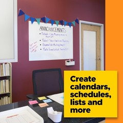 Post-it Dry Erase Whiteboard Film Surface for 4″W x 25.6″H, 3 Ft X 2