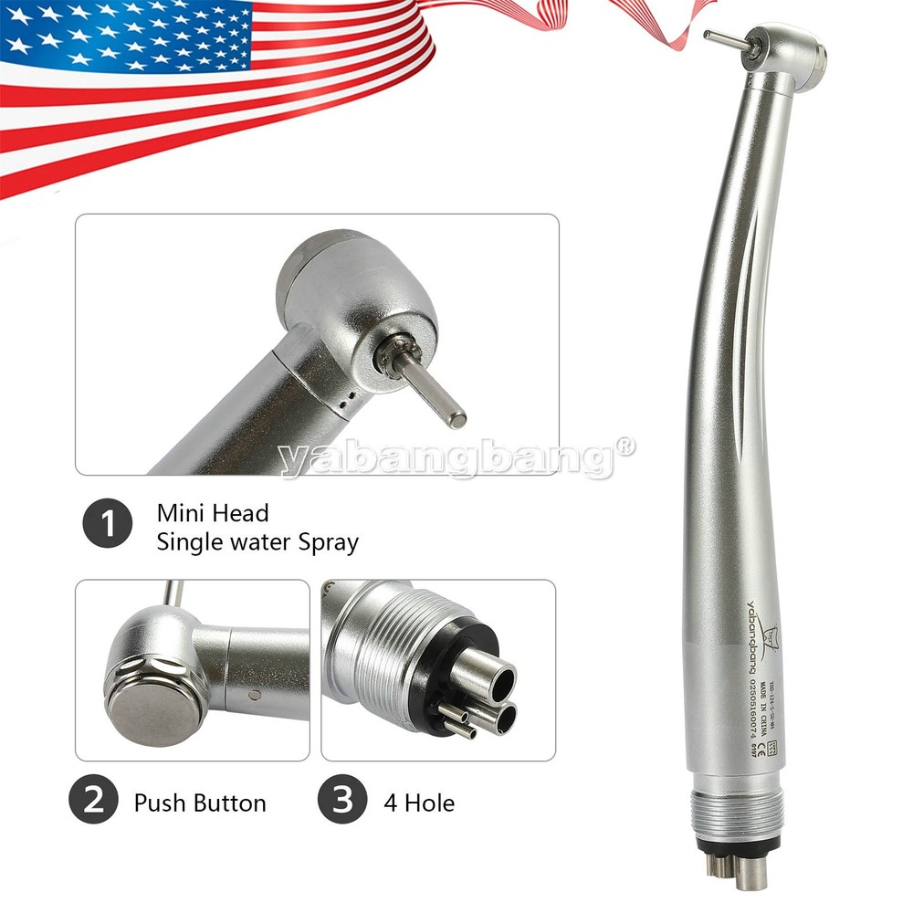 Dental High Speed Handpiece 4Holes Turbine Mini Pediatric Kid/Standard/Big Head