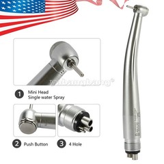 Dental High Speed Handpiece 4Holes Turbine Mini Pediatric Kid/Standard/Big Head