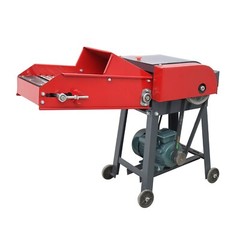 6 Blade Hay Cutter with Conveyor Belt Grass Grinder Corn Wheat 500-1000KG/H 220V