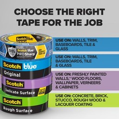 ScotchBlue Original Multi Surface Painters Tape 1 Inch Wide (0.94 in x 60 Yds) 1