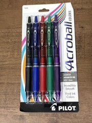 4 Packs Pilot Acroball Medium Point Ink Pens Assorted Colors 5pk #31820