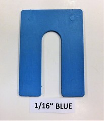 HORSESHOE SHIMS,PLASTIC 3″X4″, VARIOUS THICKNESS & QUANTITIES *SEE DESCRIPTION*