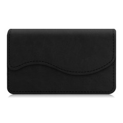 Business Card Holder Name Card Wallet Case Organizer with Magnetic Closure-Black