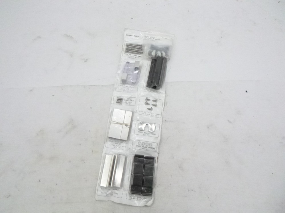 Classic Semi-Frameless Sliding Shower Door Parts Kit PPCLC51 Brushed Nickel