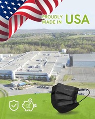 Made in USA Disposable Face Masks, 4-Ply ASTM Level 3 Medical Grade, Breathab…