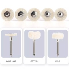 Dental Polishing Brush Wheel Goat Hair/Felt/Cotton – Contra Angle RA Latch Type
