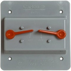 Thomas & Betts E9G2SSN Polycarbonate 2-Gang Weatherproof Non-Metallic Box