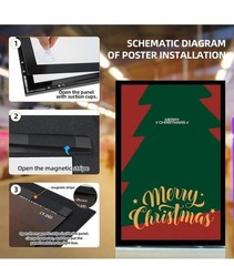 24×36 Inch LED Poster Frame with Dimmer, Backlit Light Box Display Posters & Art