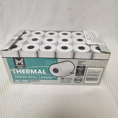 2 – 1/4″ (57mm) 2.25″ Inches x 85′ Feet (36 Rolls) Cash Register Thermal Paper